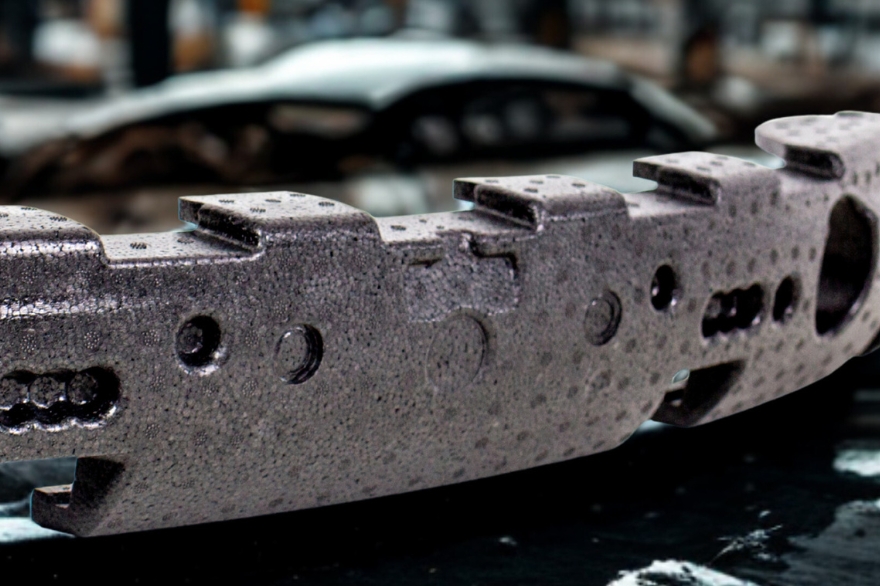 Car bumper made from ARPRO 