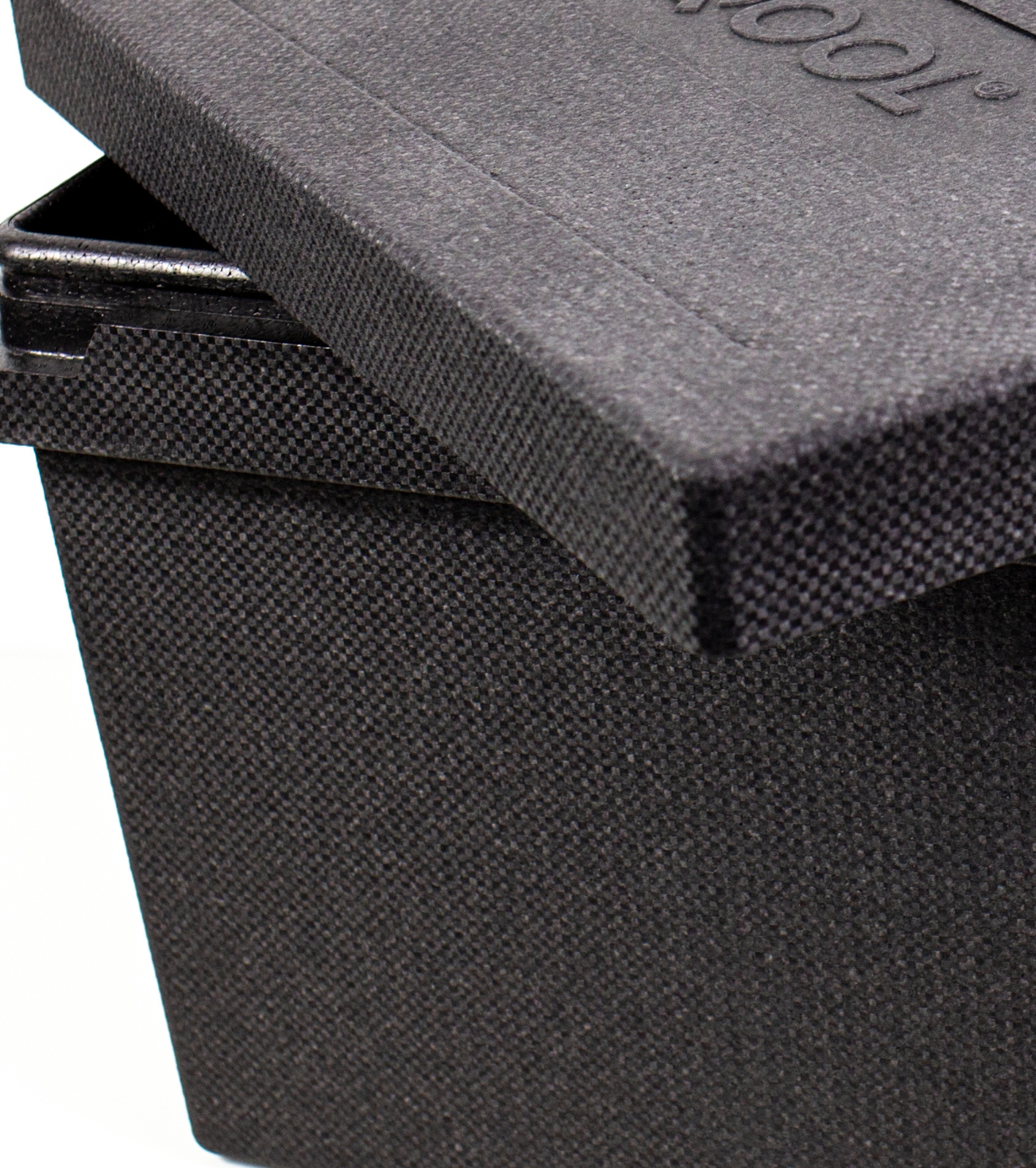 Caja de embalaje ARPRO negra con tapa superior