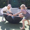 Three children playing with funiture made from ARPRO